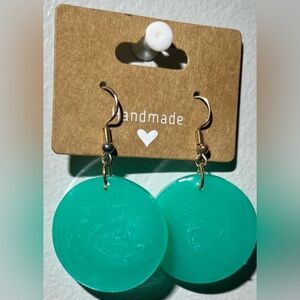Handmade Teal Earrings